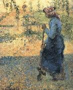 Camille Pissarro The woman excavator oil painting picture wholesale